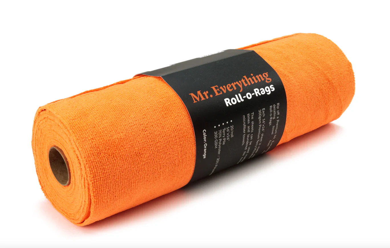 AUTOFIBER Mr. Everything Roll-o-Rags: Premium 16x16 Microfiber Towel - 300gsm 70/30 blend - Image 3